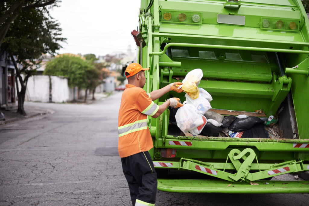 Camión de basura, retiro de residuos